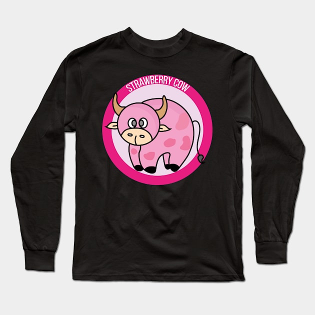 Strawberry Cow Costume Cute Design Ideas Cartoon Long Sleeve T-Shirt by DiegoCarvalho